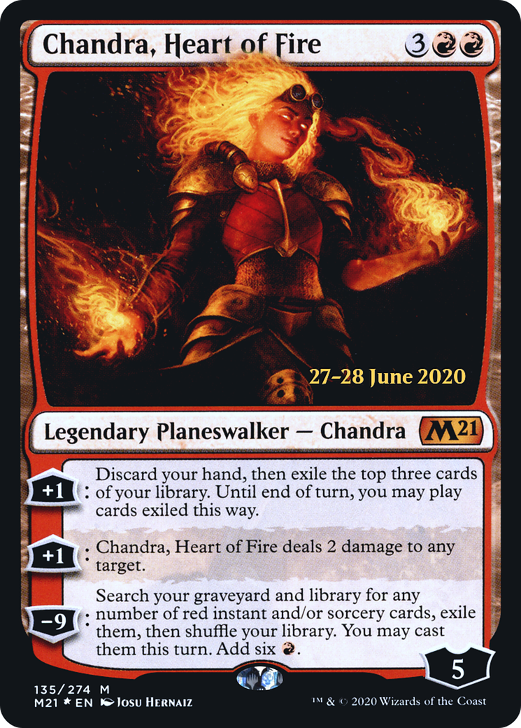 Chandra, Heart of Fire [Core Set 2021 Prerelease Promos]-1