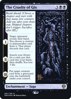 The Cruelty of Gix [Dominaria United Prerelease Promos]-1