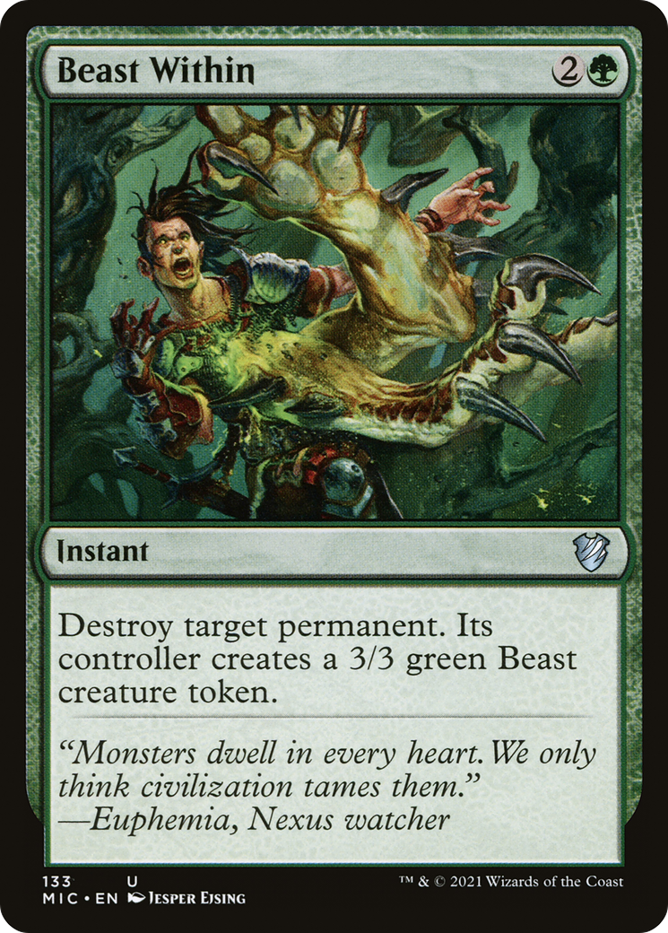 Beast Within [Innistrad: Midnight Hunt Commander]-1