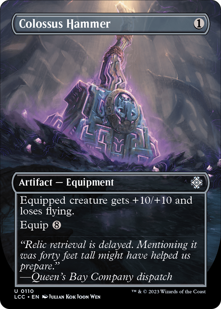 Colossus Hammer (Borderless) [The Lost Caverns of Ixalan Commander]-1