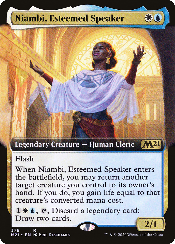 Niambi, Esteemed Speaker (Extended Art) [Core Set 2021]-1
