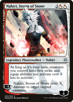 Nahiri, Storm of Stone [War of the Spark Prerelease Promos]-1