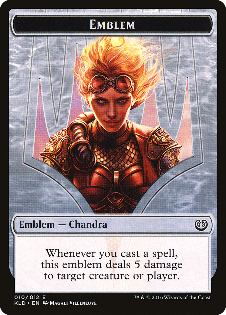 Chandra, Torch of Defiance Emblem [Kaladesh Tokens]-1