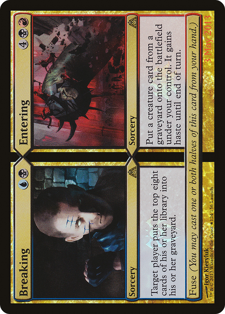 Breaking // Entering (Launch) [Dragon's Maze Promos]-1