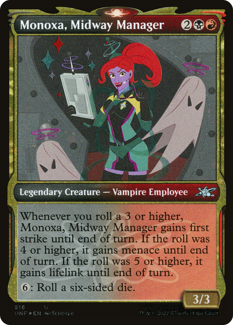 Monoxa, Midway Manager (Showcase) (Galaxy Foil) [Unfinity]-1