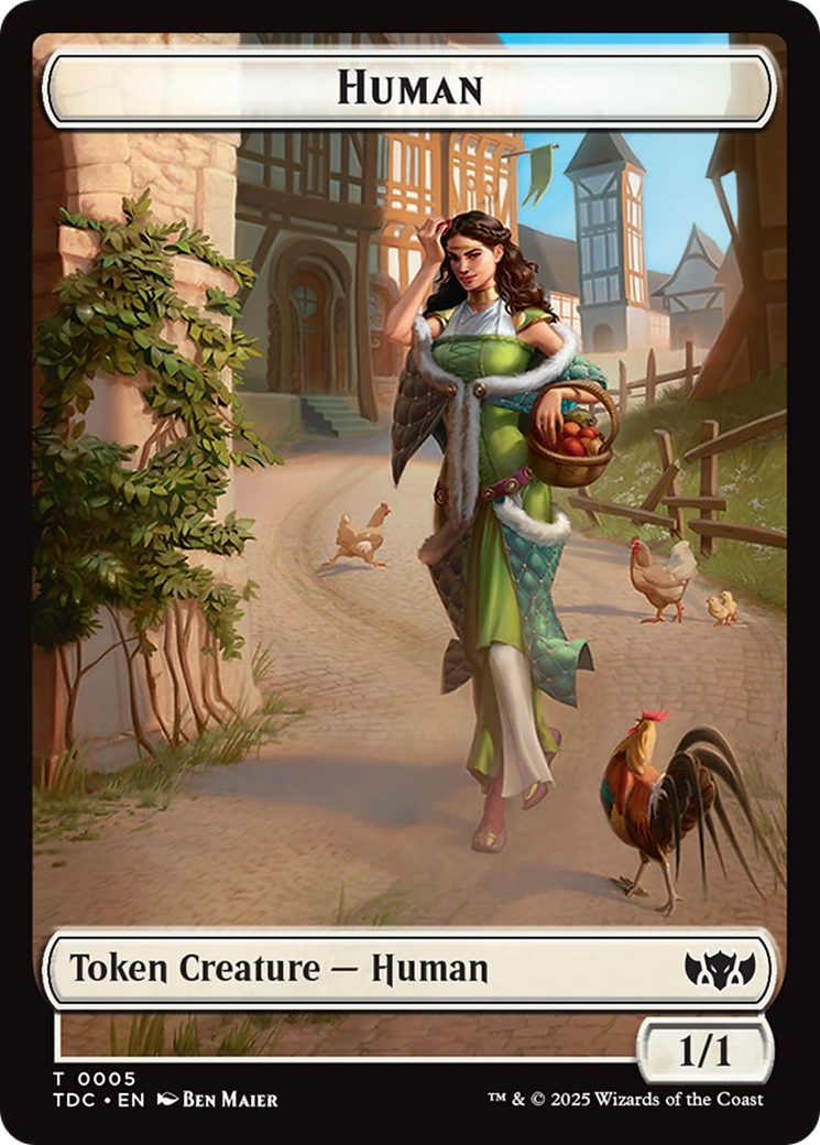 Human // Rat Double-Sided Token [Tarkir: Dragonstorm Commander Tokens]-1