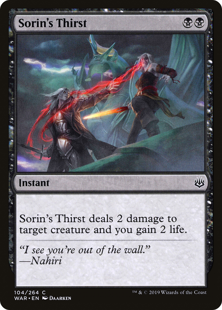Sorin's Thirst [War of the Spark]-1