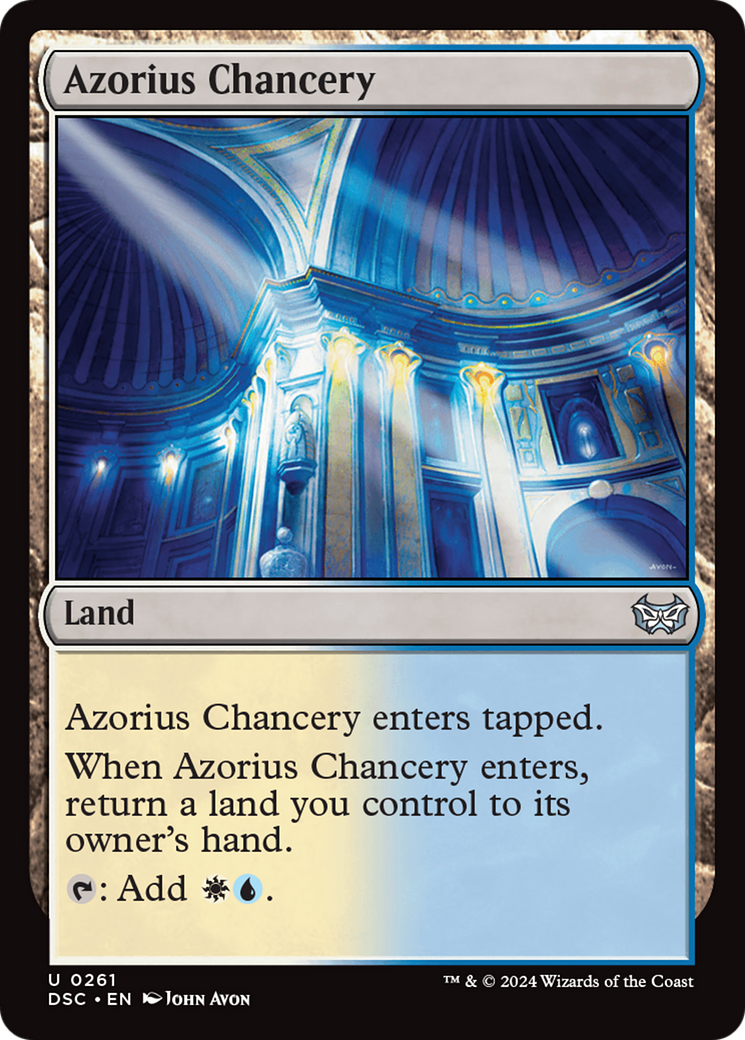 Azorius Chancery [Duskmourn: House of Horror Commander]-1