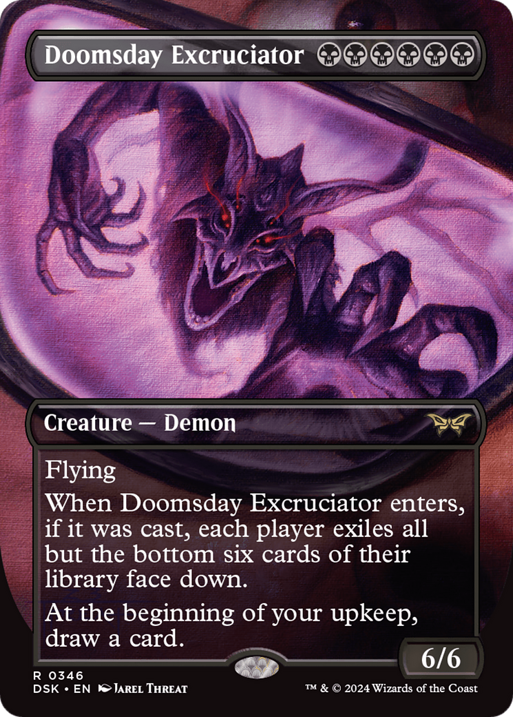 Doomsday Excruciator (Borderless) [Duskmourn: House of Horror]-1