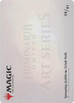 Sprouting Goblin // Sprouting Goblin (ADMU-038) - Dominaria United Art Series (Borderless) Foil-2