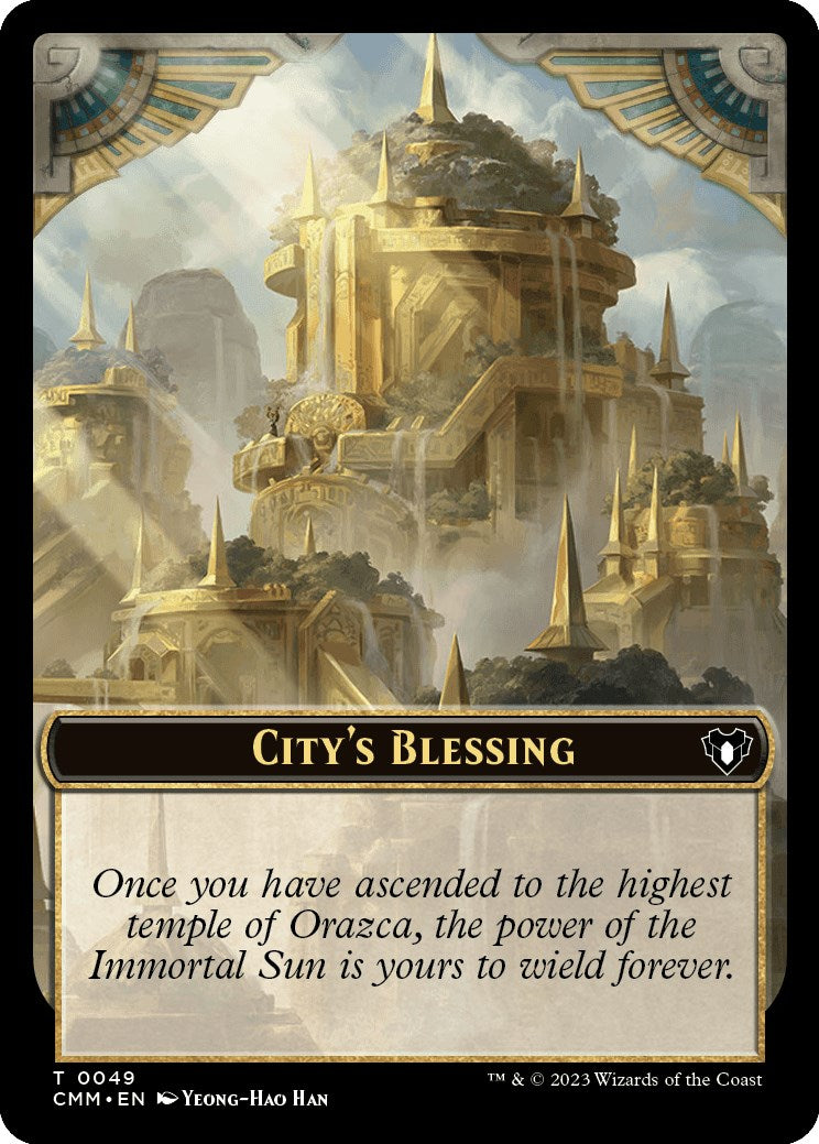 City's Blessing // Rat Double-Sided Token [Commander Masters Tokens]-1