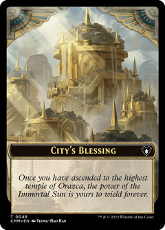 City's Blessing // Rat Double-Sided Token [Commander Masters Tokens]-1