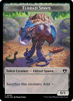 Eldrazi Spawn // Emblem - Ob Nixilis of the Black Oath Double-Sided Token (CMM-3 // 52) - Commander Masters Foil-1