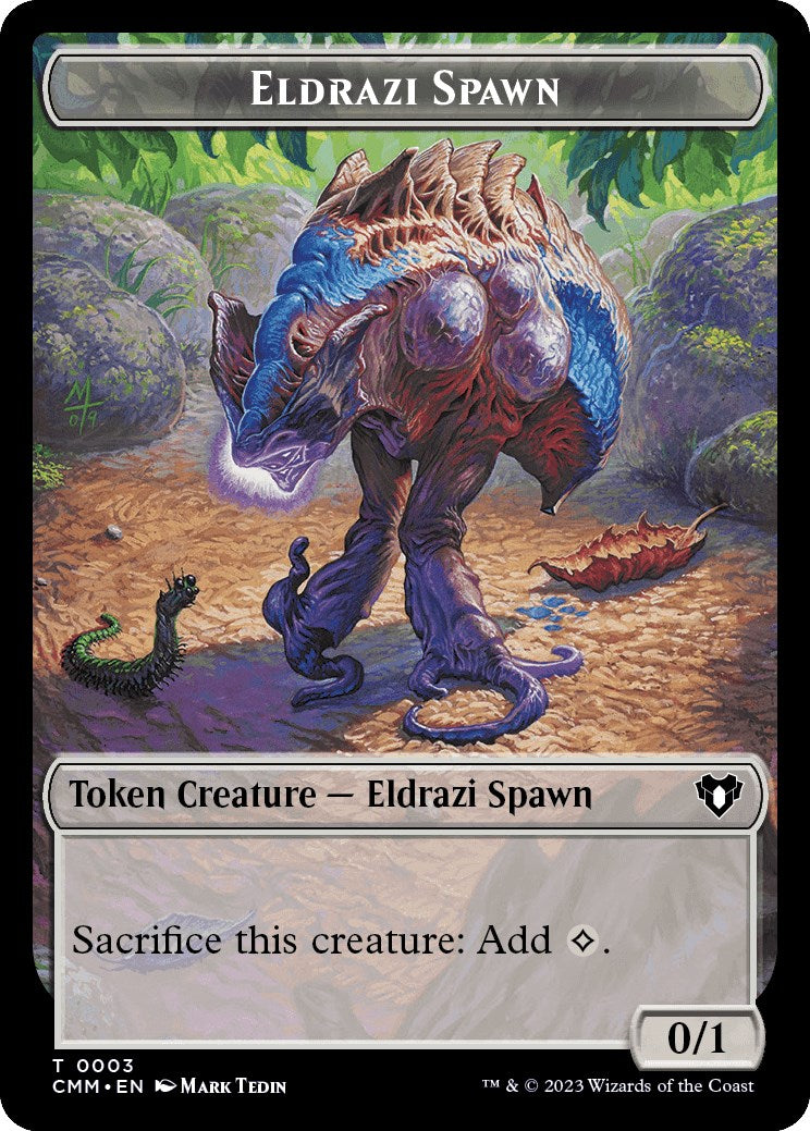 Eldrazi Spawn // Phyrexian Germ Double-Sided Token [Commander Masters Tokens]-1