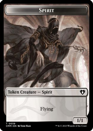 Spirit (0039) // Goblin Double-Sided Token (CMM-39 // 27) - Commander Masters Foil-1