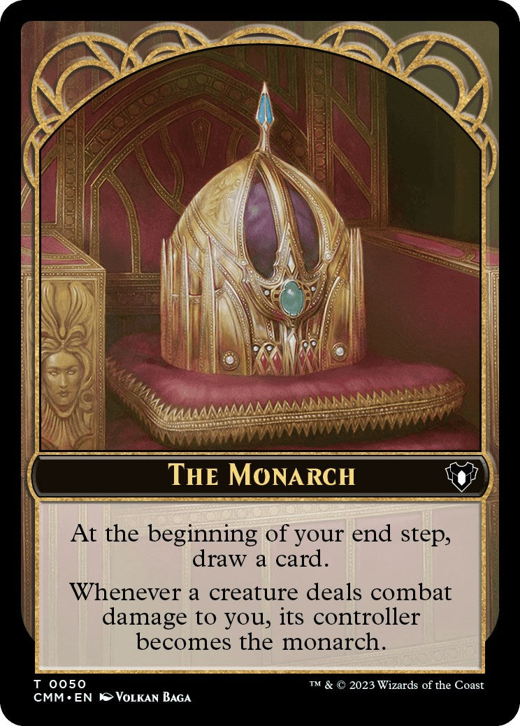 The Monarch // Elf Druid Double-Sided Token [Commander Masters Tokens]-1