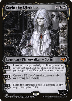 Sorin the Mirthless (Showcase Fang Frame) [Innistrad: Crimson Vow]-1