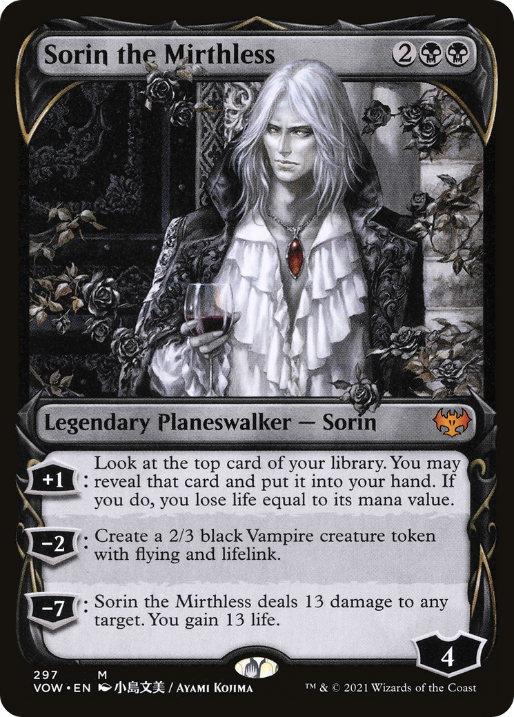 Sorin the Mirthless (Showcase Fang Frame) [Innistrad: Crimson Vow]-1