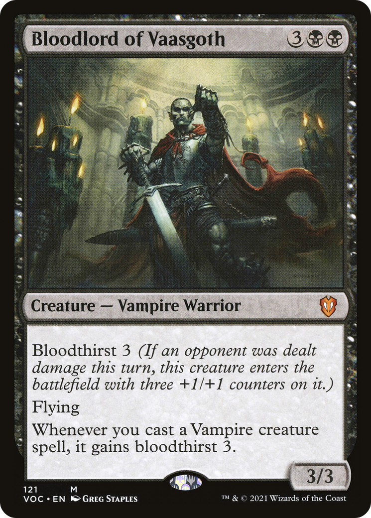 Bloodlord of Vaasgoth [Innistrad: Crimson Vow Commander]-1