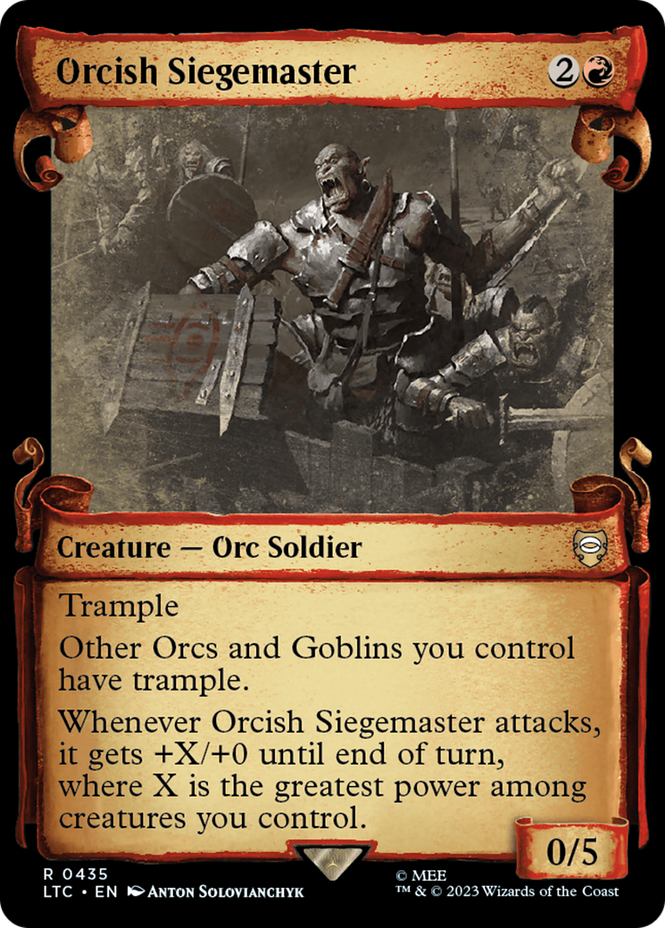 Orcish Siegemaster [The Lord of the Rings: Tales of Middle-Earth Commander Showcase Scrolls]-1