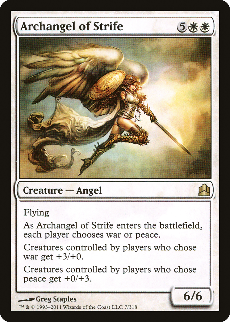 Archangel of Strife [Commander 2011]-1