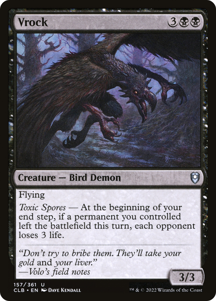 Vrock (CLB-157) - Commander Legends: Battle for Baldur's Gate Foil-1