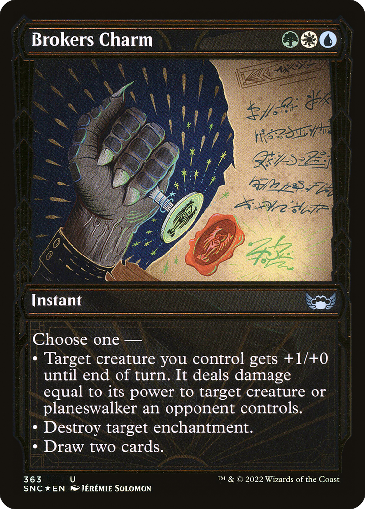 Brokers Charm (Showcase Golden Age Gilded Foil) [Streets of New Capenna]-1