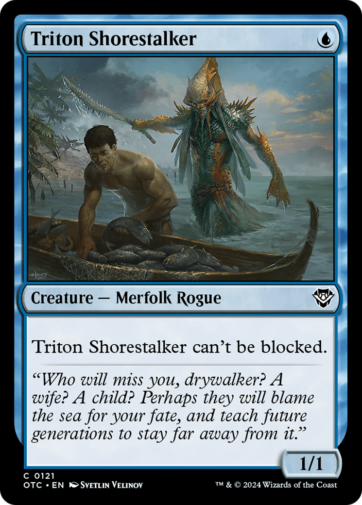 Triton Shorestalker (OTC-121) - Outlaws of Thunder Junction Commander-1