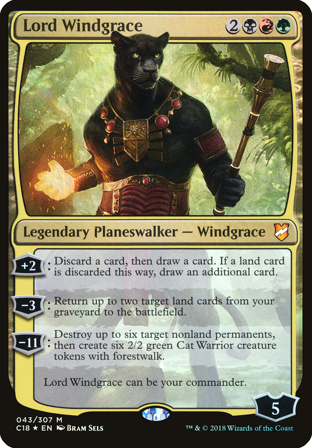 Lord Windgrace (Oversized) [Commander 2018 Oversized]-1