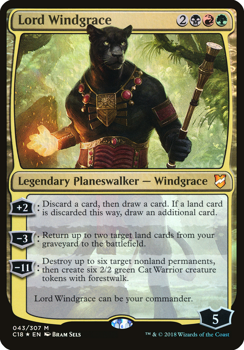 Lord Windgrace (Oversized) [Commander 2018 Oversized]-1