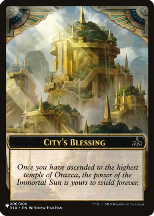 City's Blessing // The Monarch Double-Sided Token [Secret Lair: Angels Tokens]-1