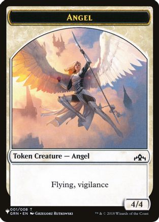 Angel // Warrior Double-Sided Token (LIST-1 // 17) - The List Reprints-1