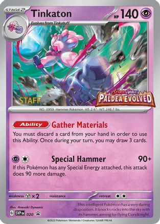 Tinkaton (020) (Staff Promo) [Scarlet & Violet: Black Star Promos]-1