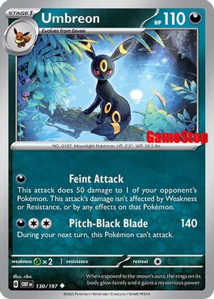 Umbreon (130/197) (GameStop Exclusive) [Scarlet & Violet: Black Star Promos]-1