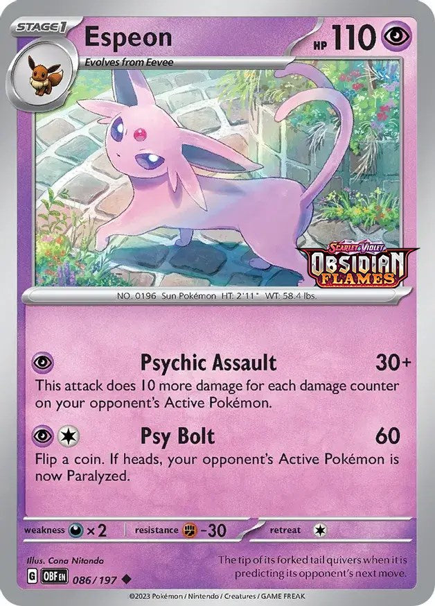 Espeon (086/197) (Best Buy Exclusive) [Scarlet & Violet: Black Star Promos]-1