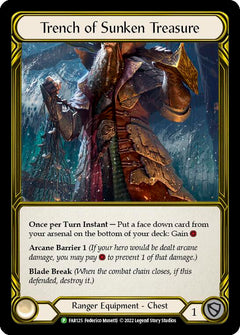 Trench of Sunken Treasure (Golden) [FAB125] (Promo)  Cold Foil-1