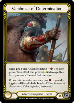 Vambrace of Determination (Golden) [FAB127] (Promo)  Cold Foil-1