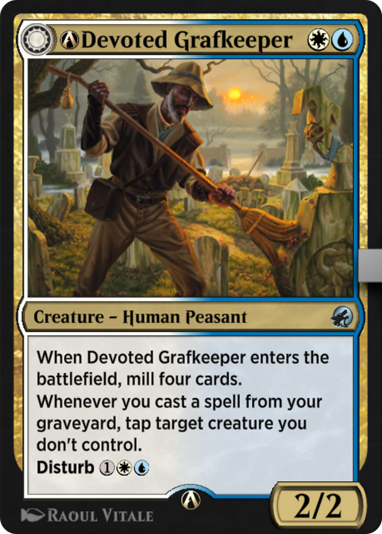 A-Devoted Grafkeeper // A-Departed Soulkeeper (MID-A-218) - Innistrad: Midnight Hunt: (Double Faced Transform)-3