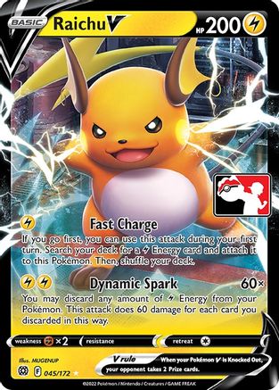 Raichu V (045/172) [Prize Pack Series Three]-1