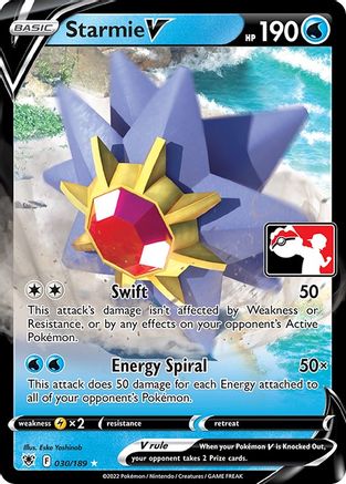 Starmie V (030/189) [Prize Pack Series Three]-1
