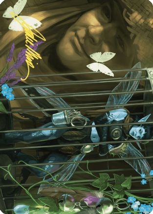 Cooped Up Art Card (Gold-Stamped Signature) (ASWOE-001) - Art Series: Wilds of Eldraine-1