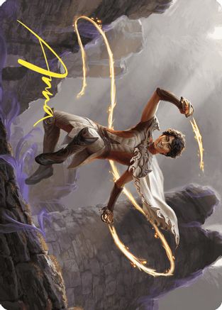 Kellan, the Fae-Blooded Art Card (Gold-Stamped Signature) (ASWOE-039) - Art Series: Wilds of Eldraine-1