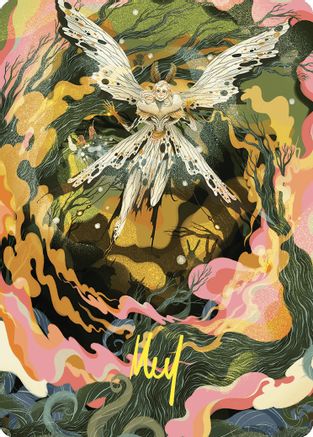 Greater Auramancy Art Card (Gold-Stamped Signature) (ASWOE-061) - Art Series: Wilds of Eldraine-1