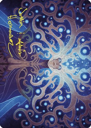 Omniscience Art Card (Gold-Stamped Signature) (ASWOE-068) - Art Series: Wilds of Eldraine