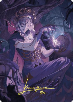 Necropotence Art Card (Gold-Stamped Signature) (ASWOE-080) - Art Series: Wilds of Eldraine-1