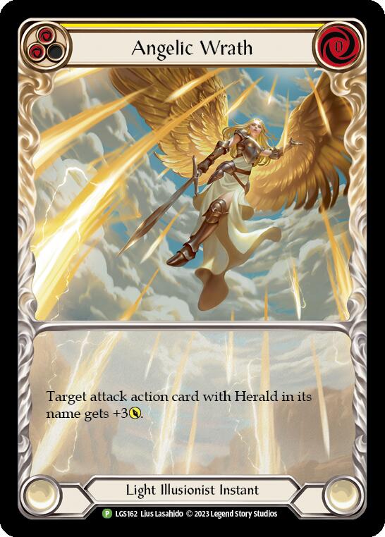 Angelic Wrath (Yellow) [LGS162] (Promo)  Rainbow Foil-1