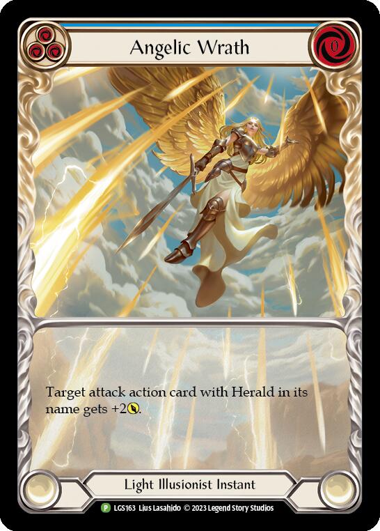 Angelic Wrath (Blue) [LGS163] (Promo)  Rainbow Foil-1