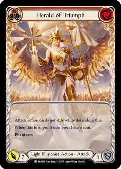 Herald of Triumph (Red) [FAB158] (Promo)  Rainbow Foil-1