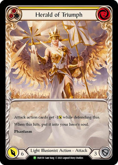 Herald of Triumph (Yellow) [FAB159] (Promo)  Rainbow Foil-1