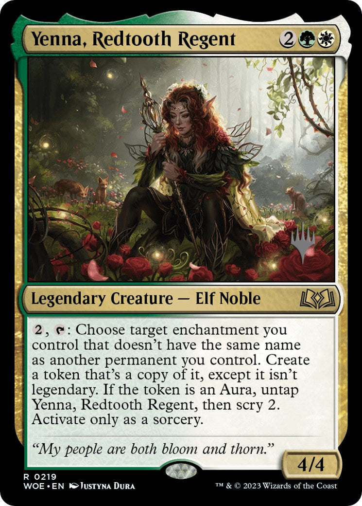Yenna, Redtooth Regent (Promo Pack) [Wilds of Eldraine Promos]-1